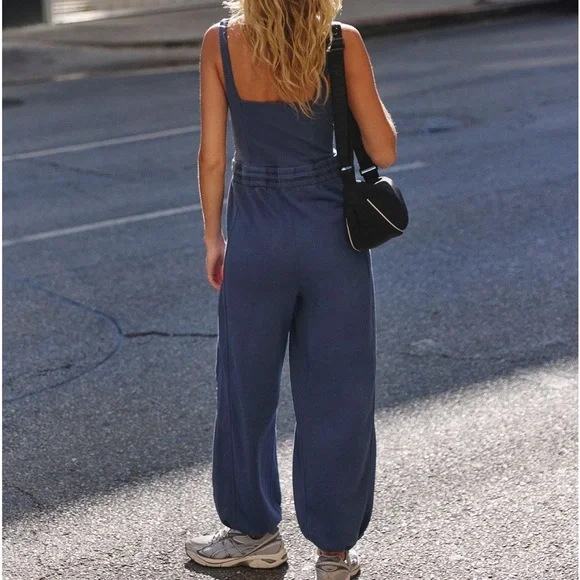 FREE PEOPLE - FP Movement inbound onesie midnight navy XS - Picture 8 of 12